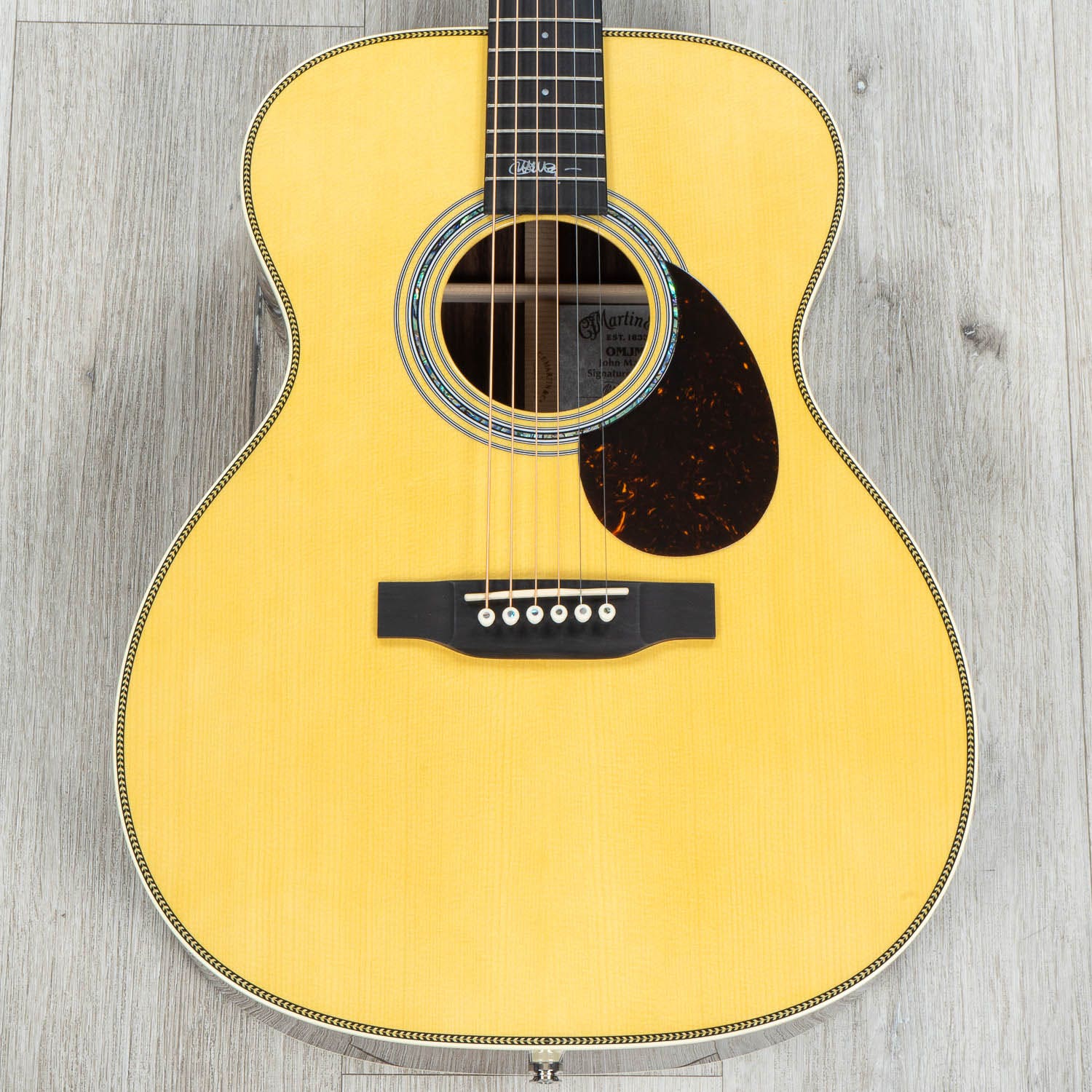 Martin OMJM John Mayer Signature Acoustic-Electric Guitar, Solid Engelmann Spruce