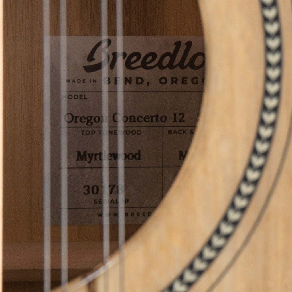 Breedlove Oregon Myrtlewood Dreadnought Concerto CE Acoustic-Electric 12-String Guitar
