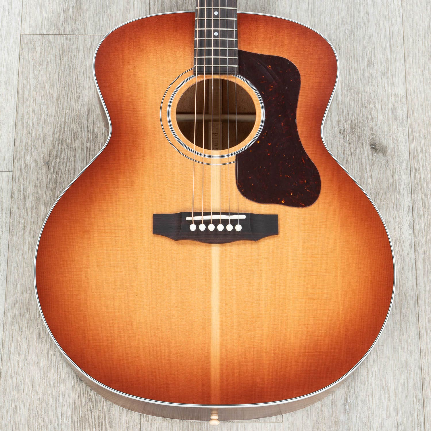 Guild USA F-40 Standard Jumbo Acoustic Guitar, Rosewood Fretboard, Vintage Pacific Sunset Burst Gloss