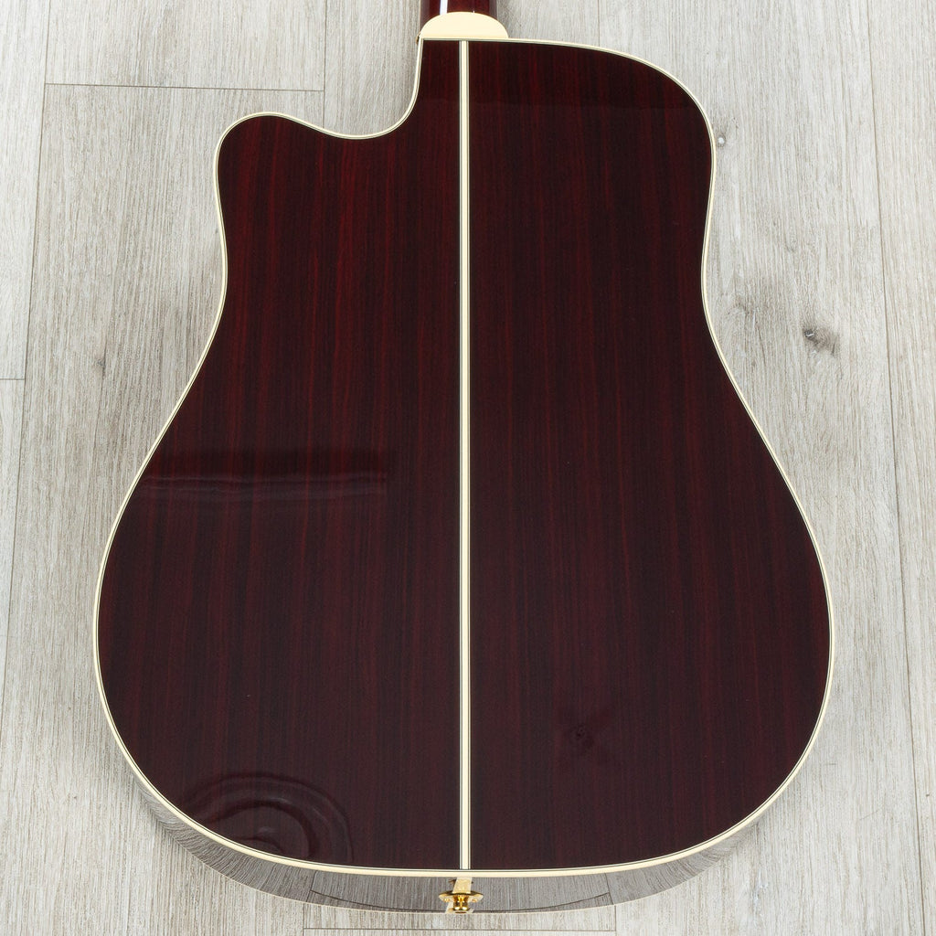 Takamine JJ325SRC John Jorgenson Signature Dreadnought Acoustic-Electric Guitar, Gloss Red