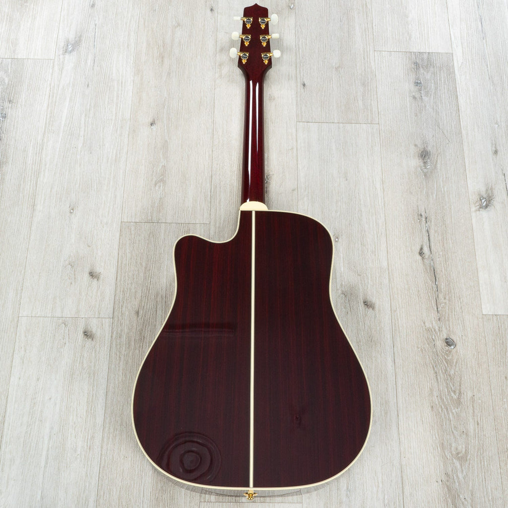 Takamine JJ325SRC John Jorgenson Signature Dreadnought Acoustic-Electric Guitar, Gloss Red