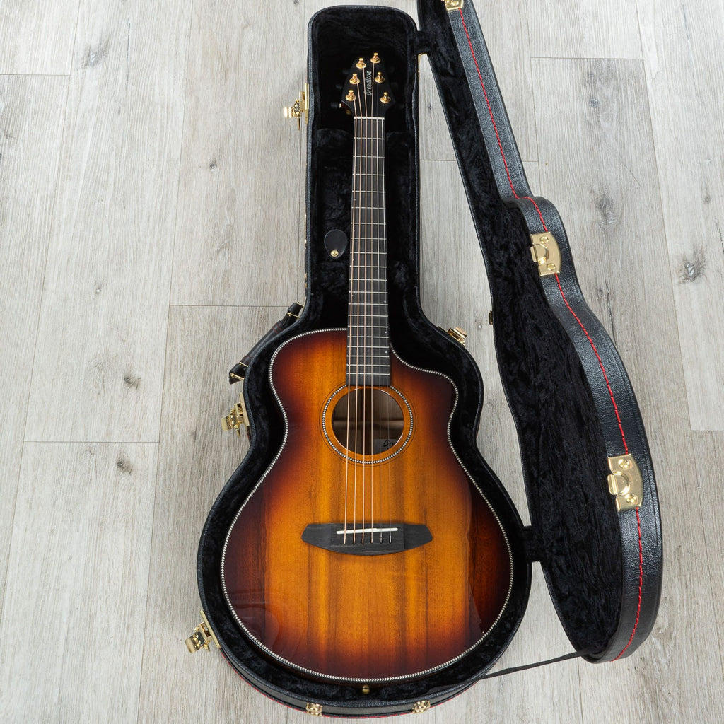 Breedlove Oregon Companion CE Acoustic-Electric Guitar, Myrtlewood Top, Old Fashioned Burst