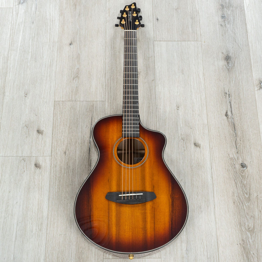 Breedlove Oregon Companion CE Acoustic-Electric Guitar, Myrtlewood Top, Old Fashioned Burst