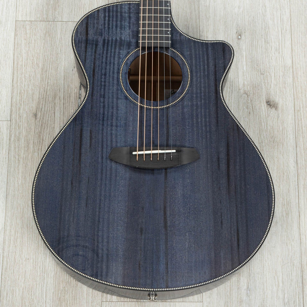 Breedlove Oregon Dreadnought Concerto CE Acoustic-Electric Guitar, Ebony Fretboard, Stormy Night