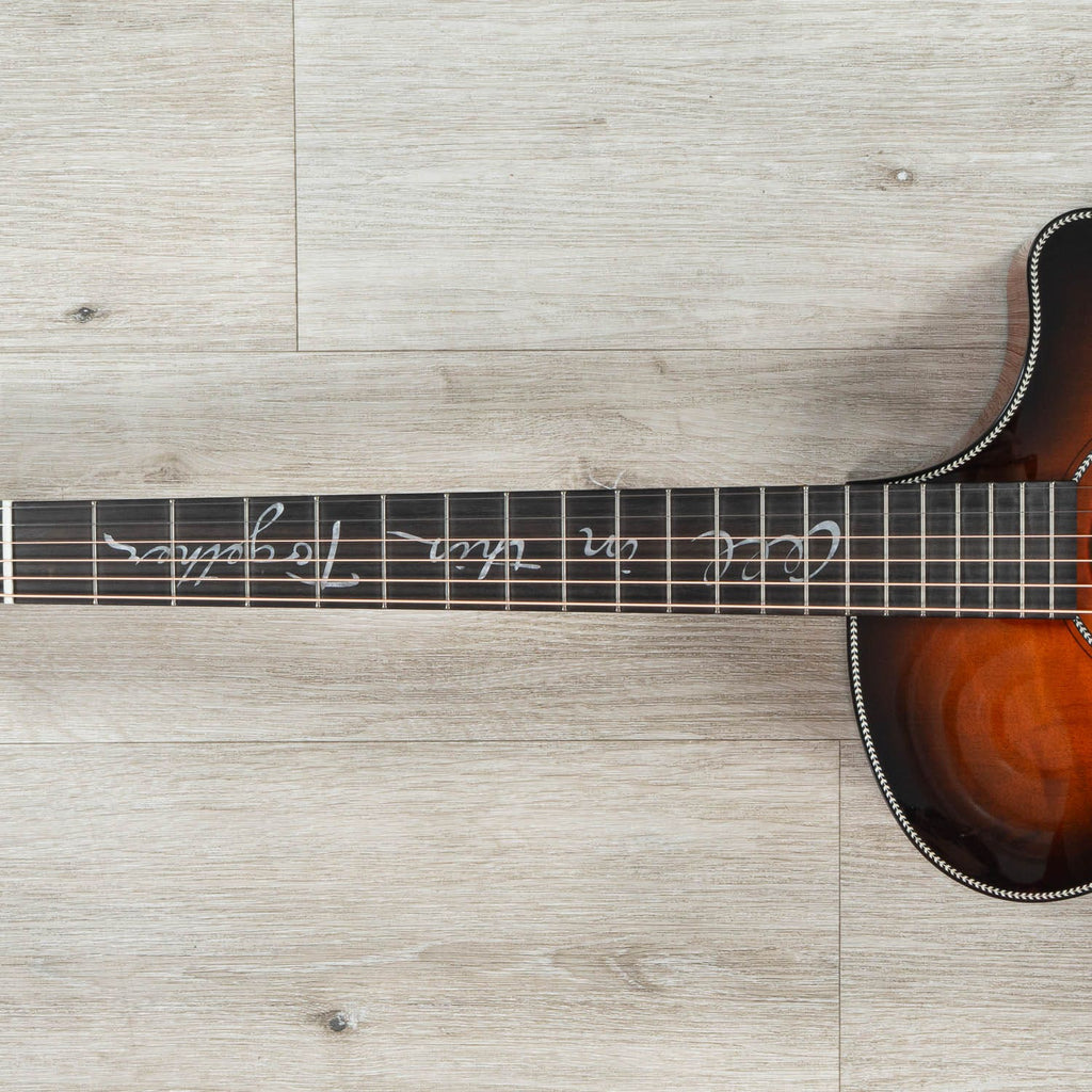 Breedlove Jeff Bridges Signature Oregon Dreadnought Concerto CE Acoustic-Electric Guitar, Bourbon Burst