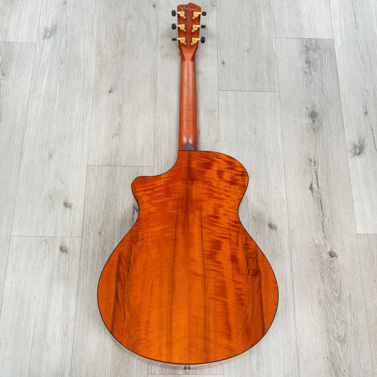 Breedlove Jeff Bridges Signature Oregon Dreadnought Concerto CE Acoustic-Electric Guitar, Bourbon Burst