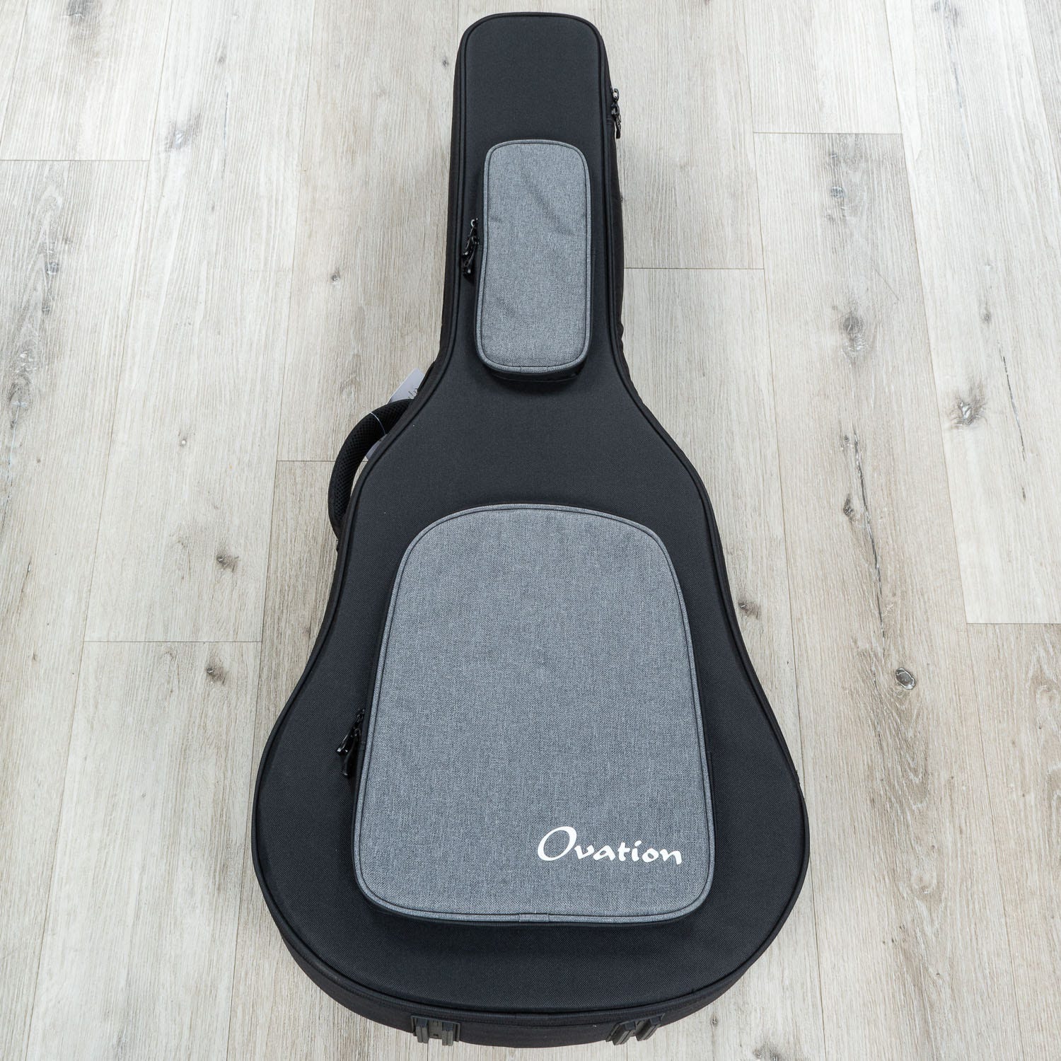 Ovation Pro Series 2762BL-5-G Deep Contour Acoustic-Electric Guitar, Solid AAA Spruce, Black