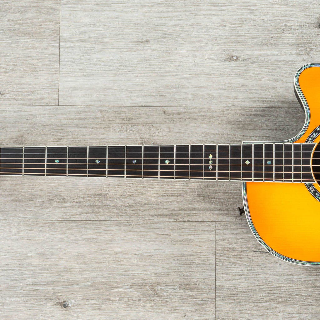 Ovation Pro Series 2762BL-HB-G Deep Contour Acoustic-Electric Guitar, Solid AAA Spruce, Honey Burst