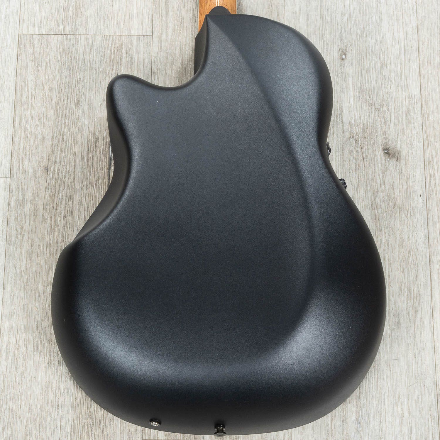 Ovation Pro Series 2762BL-5-G Deep Contour Acoustic-Electric Guitar, Solid AAA Spruce, Black
