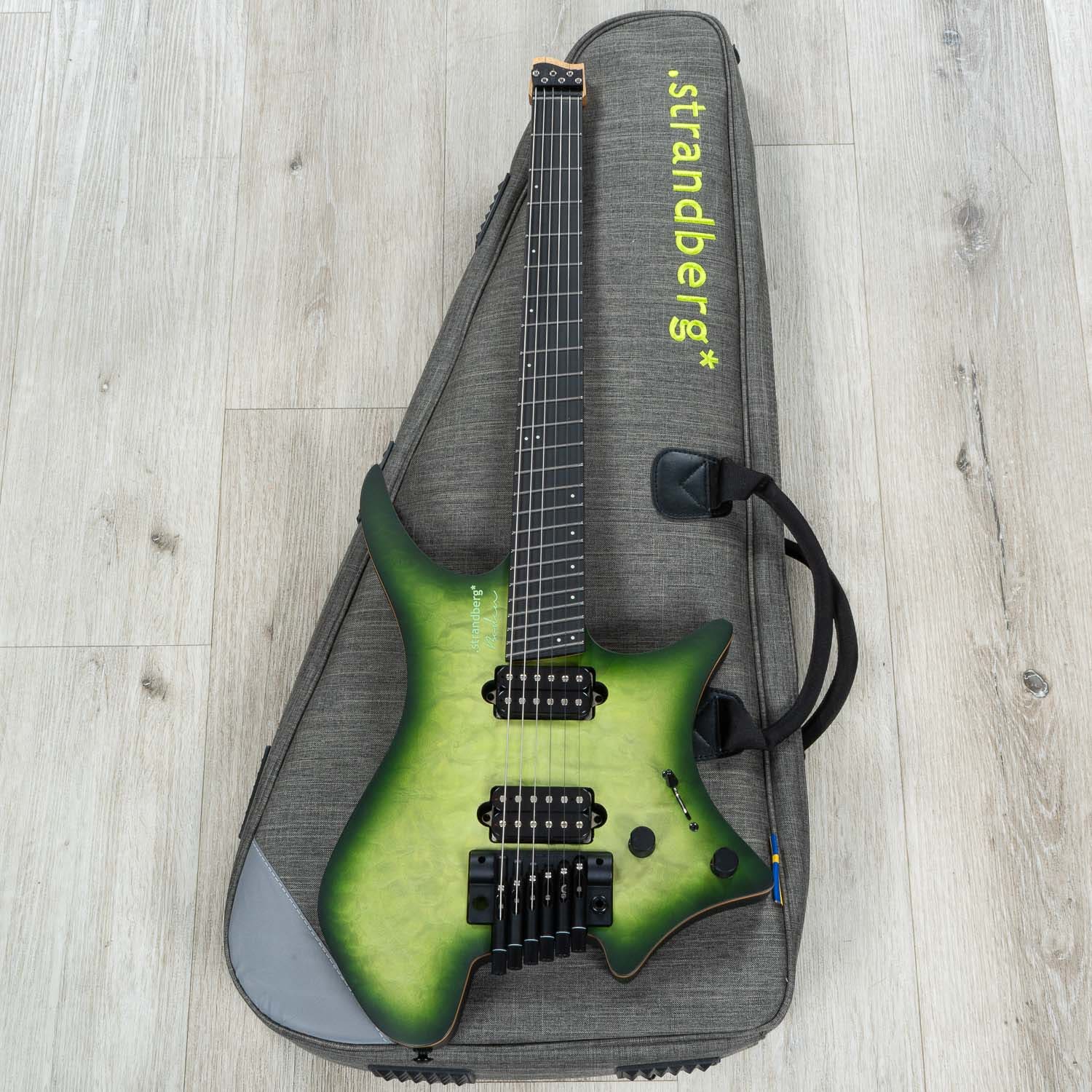 Strandberg Boden Prog NX 6 Multi-Scale Headless Electric Guitar, Earth Green