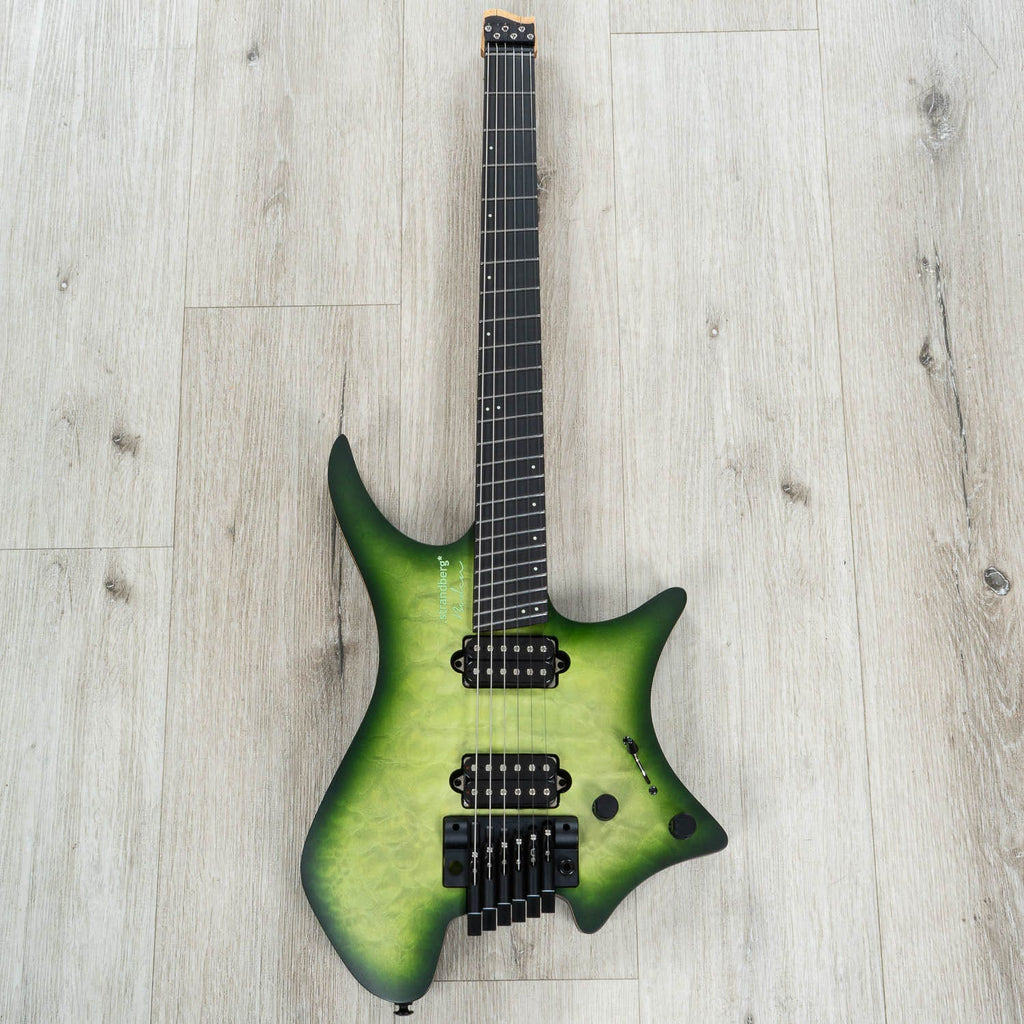 Strandberg Boden Prog NX 6 Multi-Scale Headless Electric Guitar, Earth Green