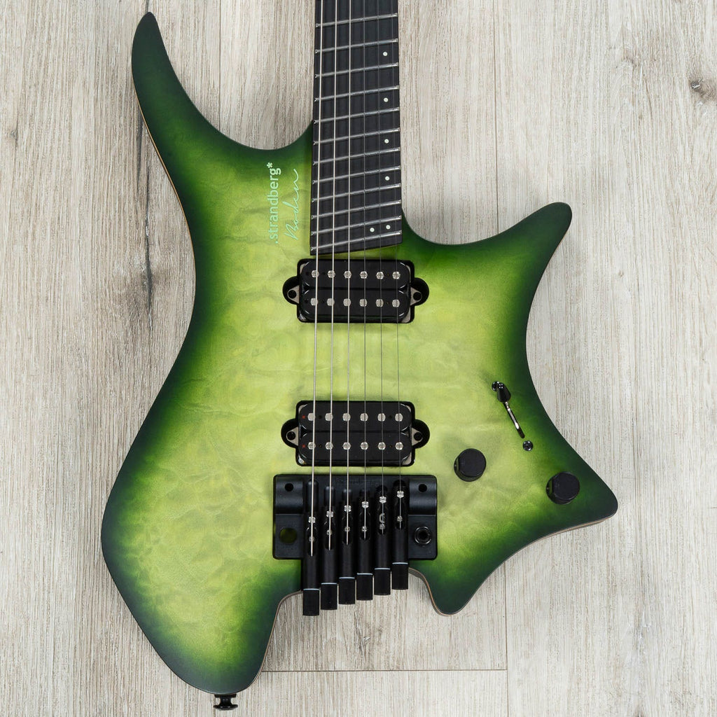 Strandberg Boden Prog NX 6 Multi-Scale Headless Electric Guitar, Earth Green