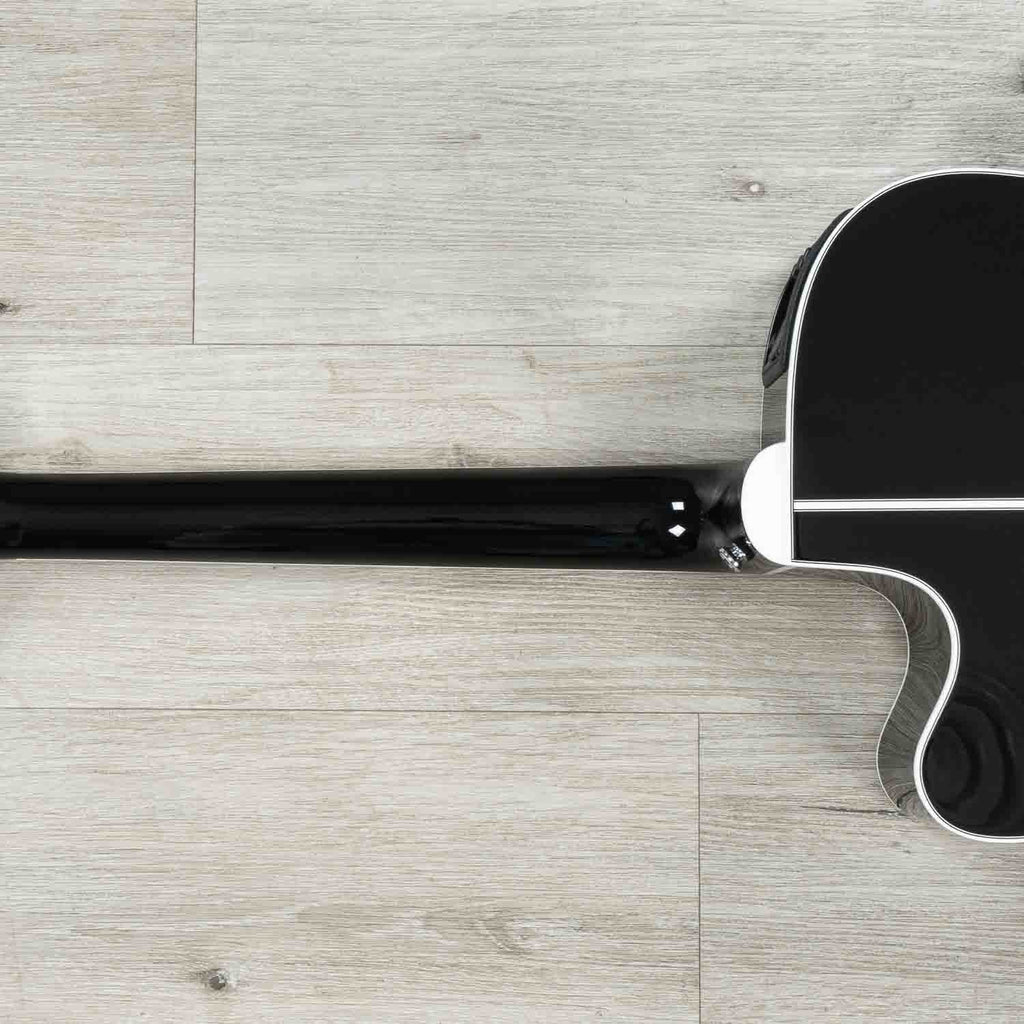 Takamine EF341DX Dreadnought Acoustic-Electric Guitar, Rosewood Fretboard, Black
