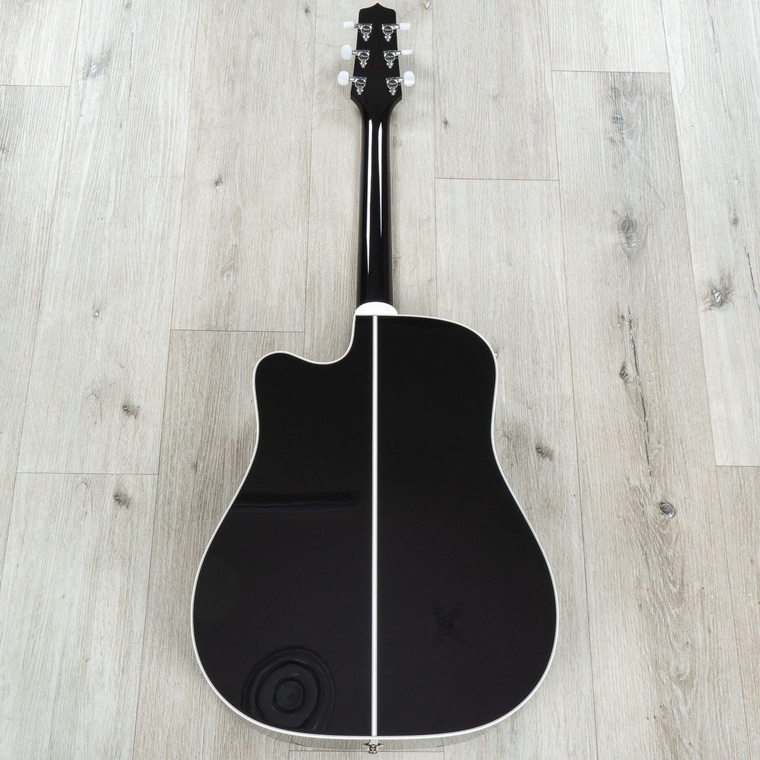 Takamine EF341DX Dreadnought Acoustic-Electric Guitar, Rosewood Fretboard, Black