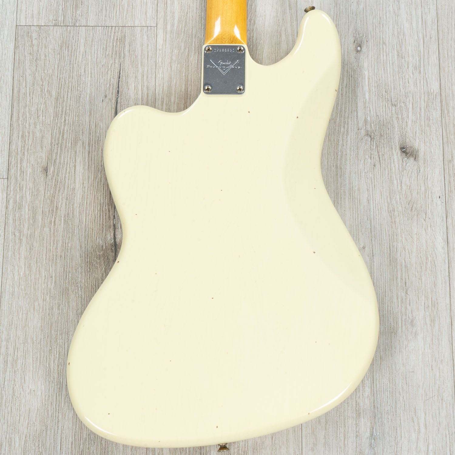 Fender Custom Shop Bass VI Journeyman Relic Guitar, Rosewood Fretboard, Vintage White