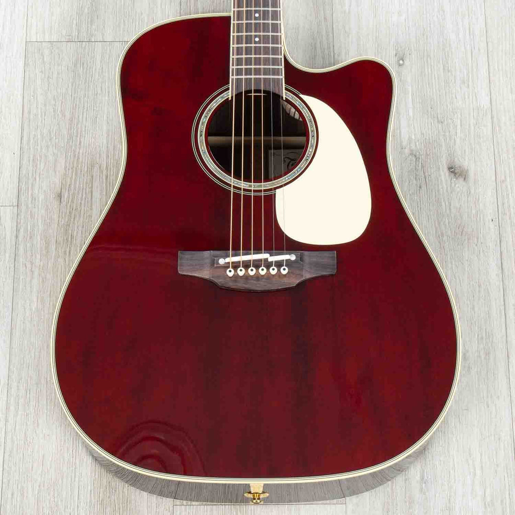 Takamine John Jorgenson Signature JJ325SRC Dreadnought Acoustic-Electric Guitar, Gloss Red