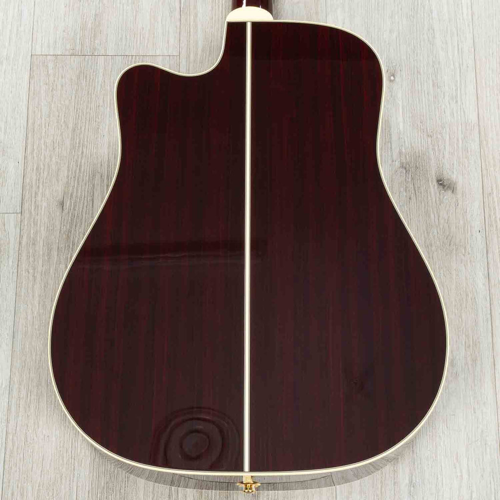 Takamine John Jorgenson Signature JJ325SRC Dreadnought Acoustic-Electric Guitar, Gloss Red