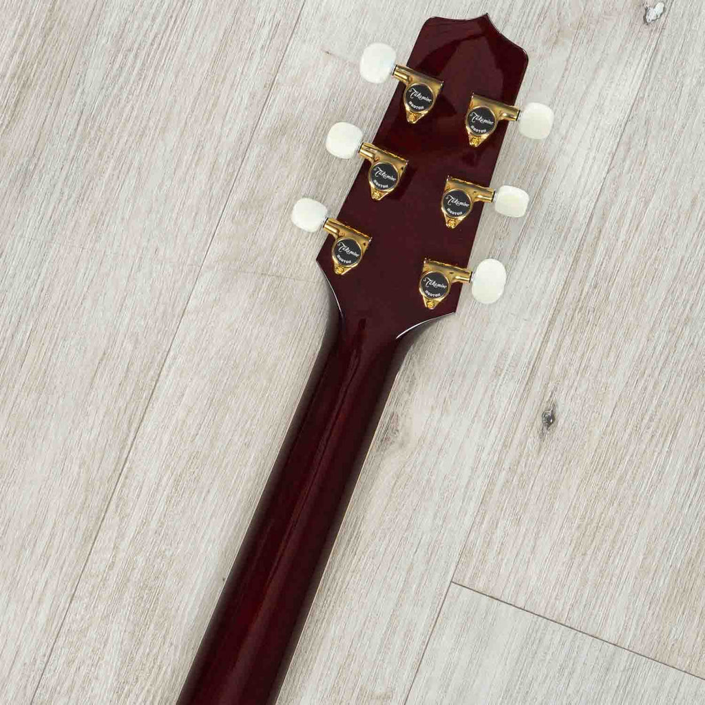 Takamine JJ325SRC John Jorgenson Signature Dreadnought Acoustic-Electric Guitar, Red Gloss