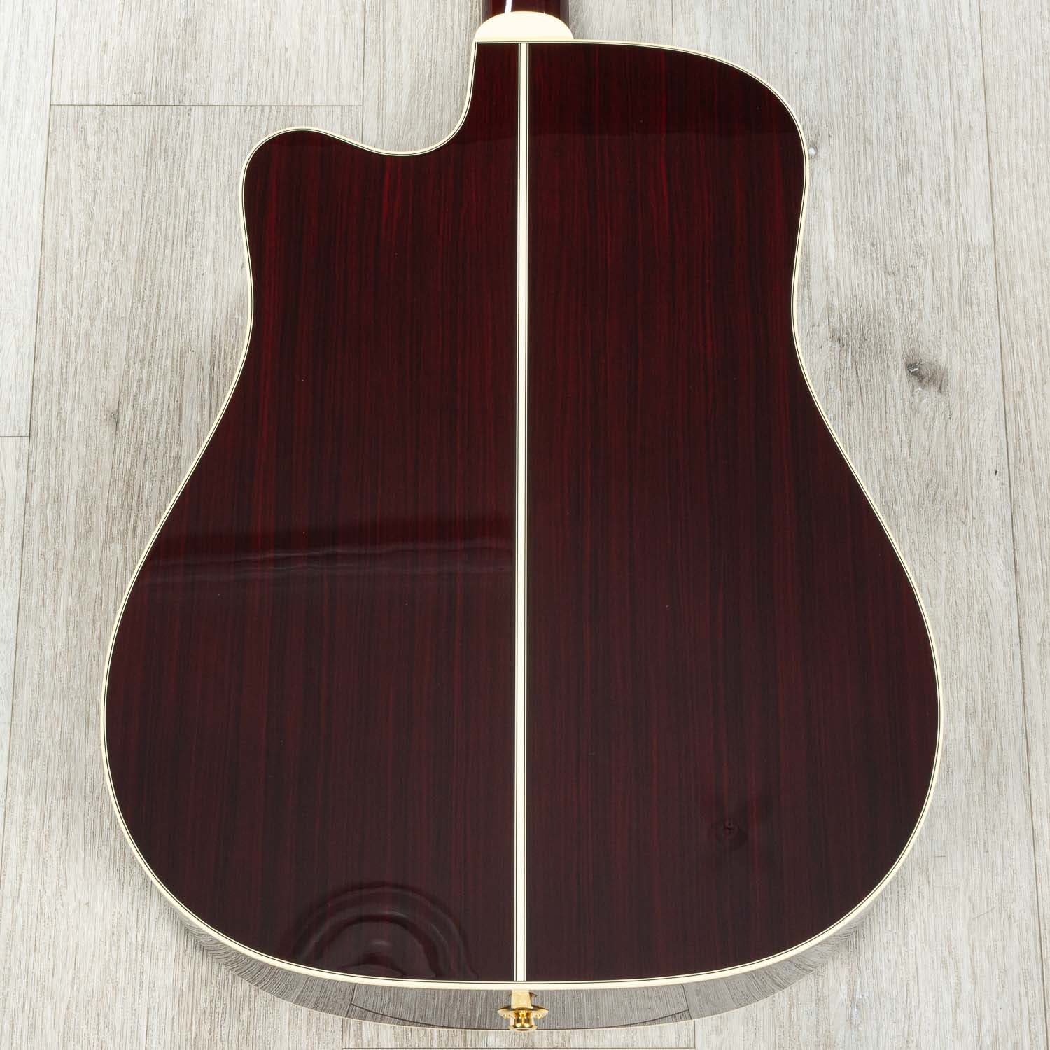 Takamine JJ325SRC John Jorgenson Signature Dreadnought Acoustic-Electric Guitar, Red Gloss