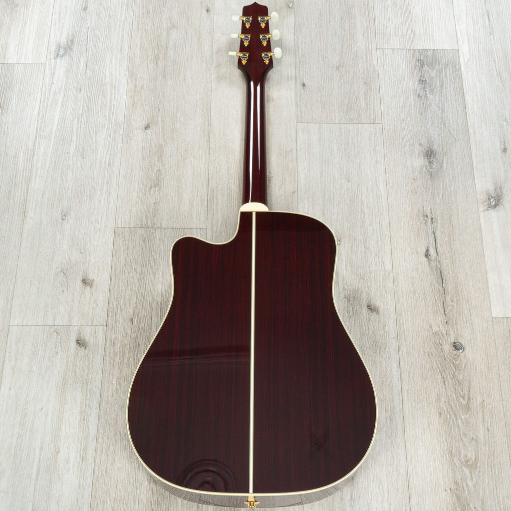 Takamine JJ325SRC John Jorgenson Signature Dreadnought Acoustic-Electric Guitar, Red Gloss