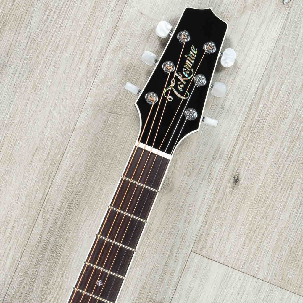 Takamine Deluxe Series EF341DX Dreadnought Acoustic-Electric Guitar, Rosewood Fretboard, Black