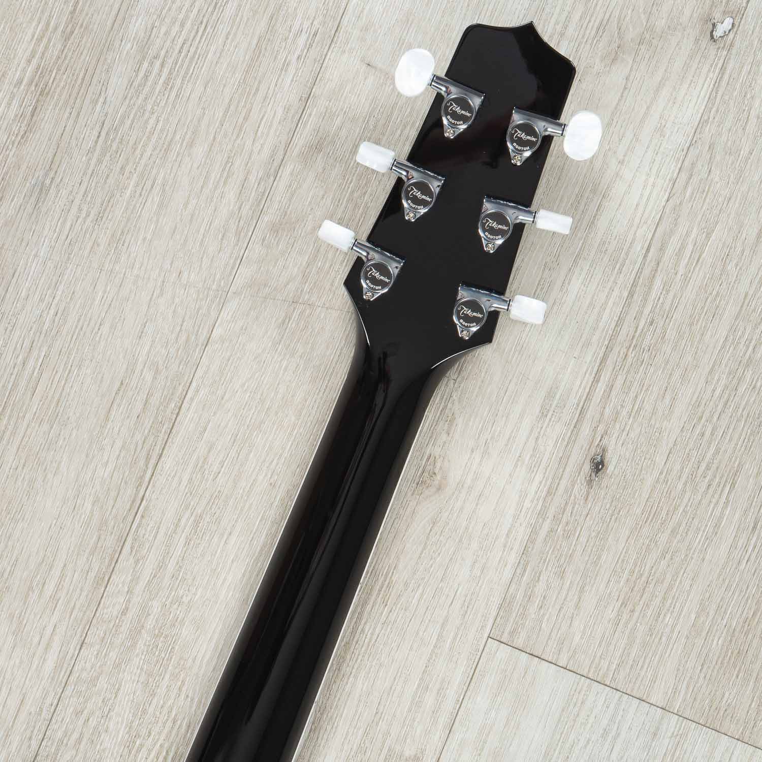 Takamine Deluxe Series EF341DX Dreadnought Acoustic-Electric Guitar, Rosewood Fretboard, Black