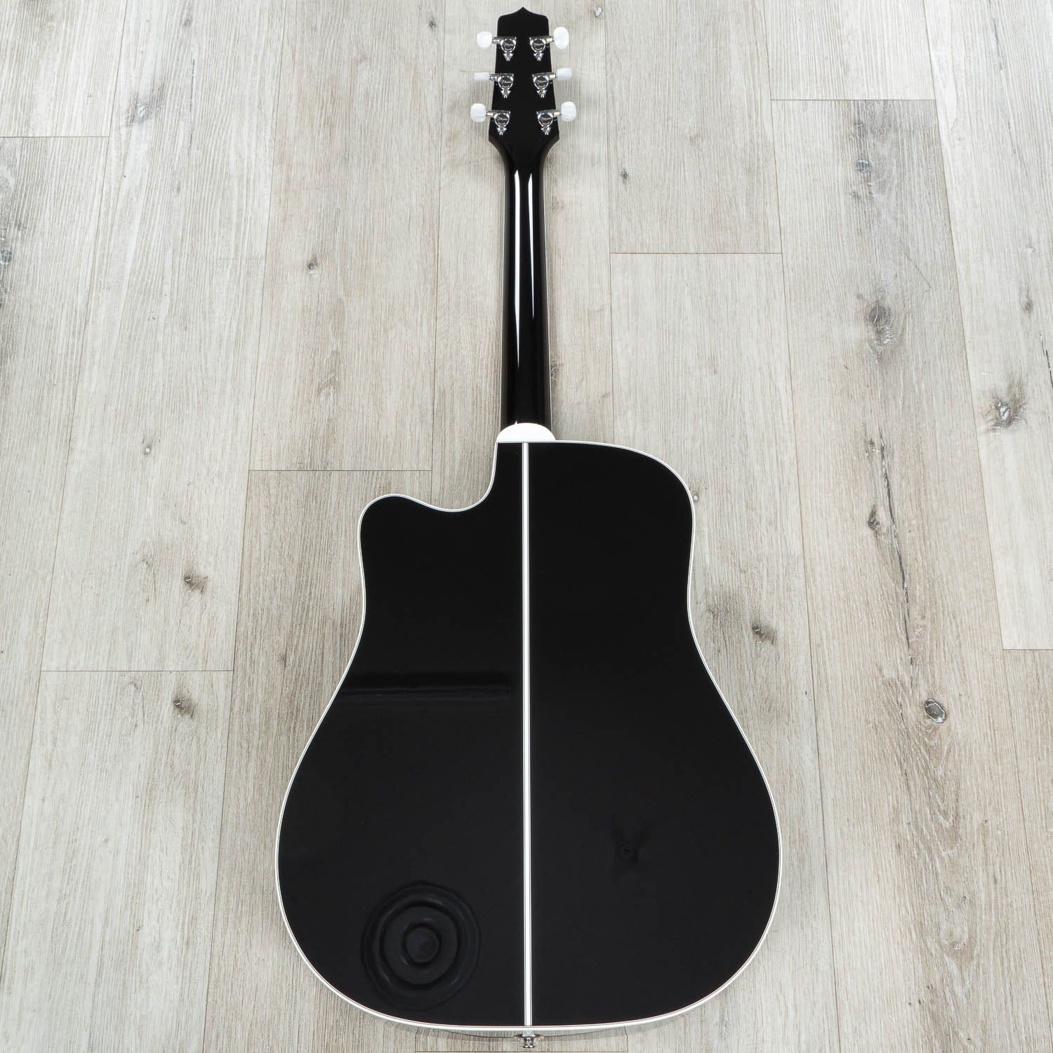 Takamine Deluxe Series EF341DX Dreadnought Acoustic-Electric Guitar, Rosewood Fretboard, Black