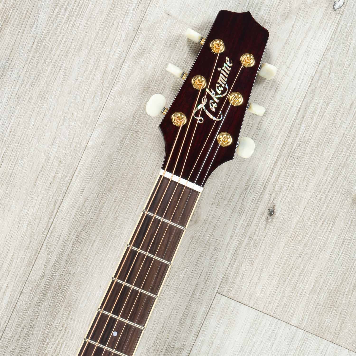 Takamine JJ325SRC John Jorgenson Dreadnought Signature Acoustic-Electric Guitar, Gloss Red