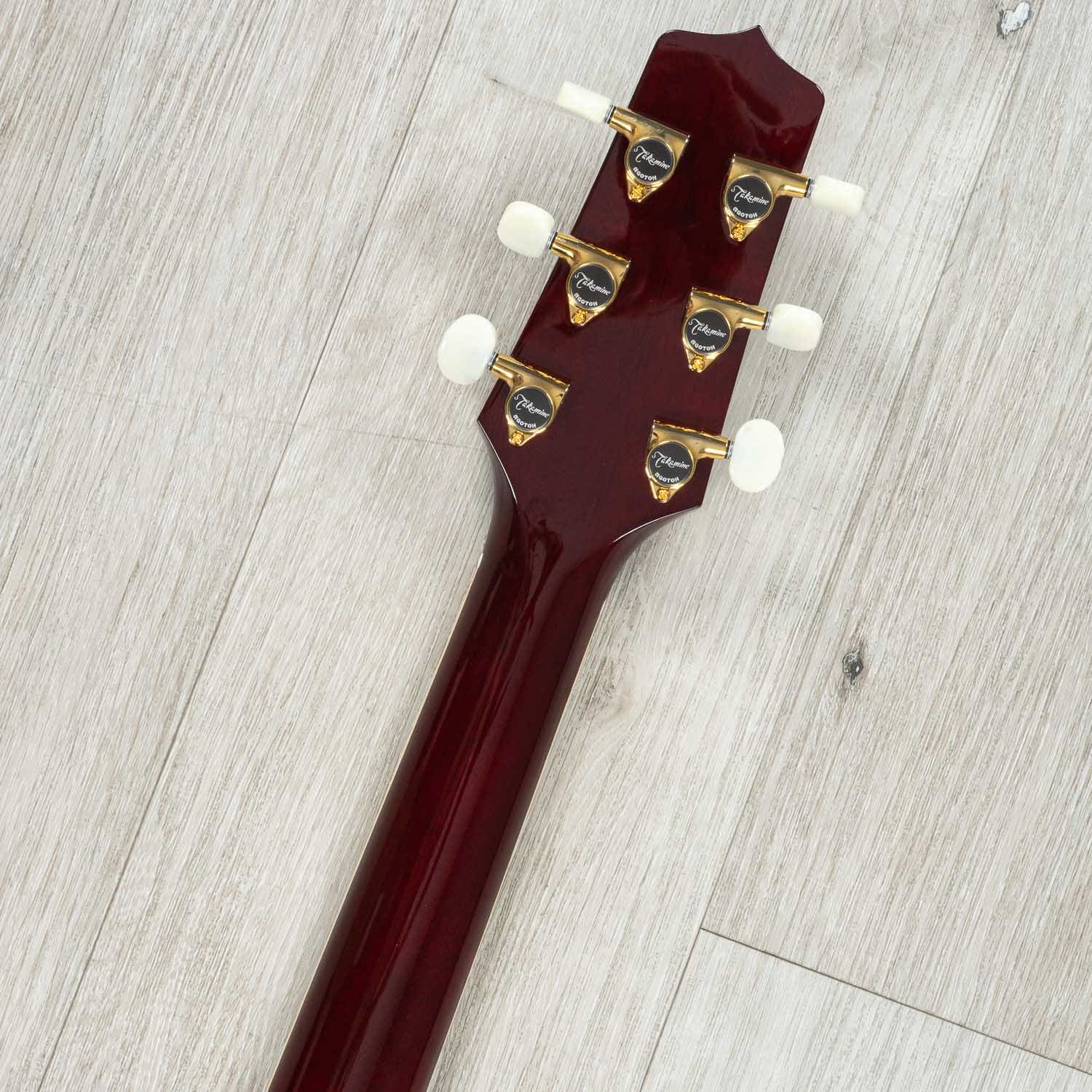 Takamine JJ325SRC John Jorgenson Dreadnought Signature Acoustic-Electric Guitar, Gloss Red