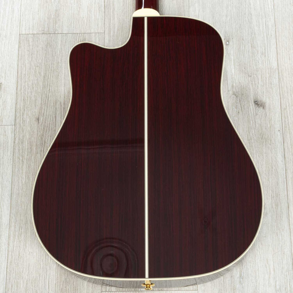Takamine JJ325SRC John Jorgenson Dreadnought Signature Acoustic-Electric Guitar, Gloss Red