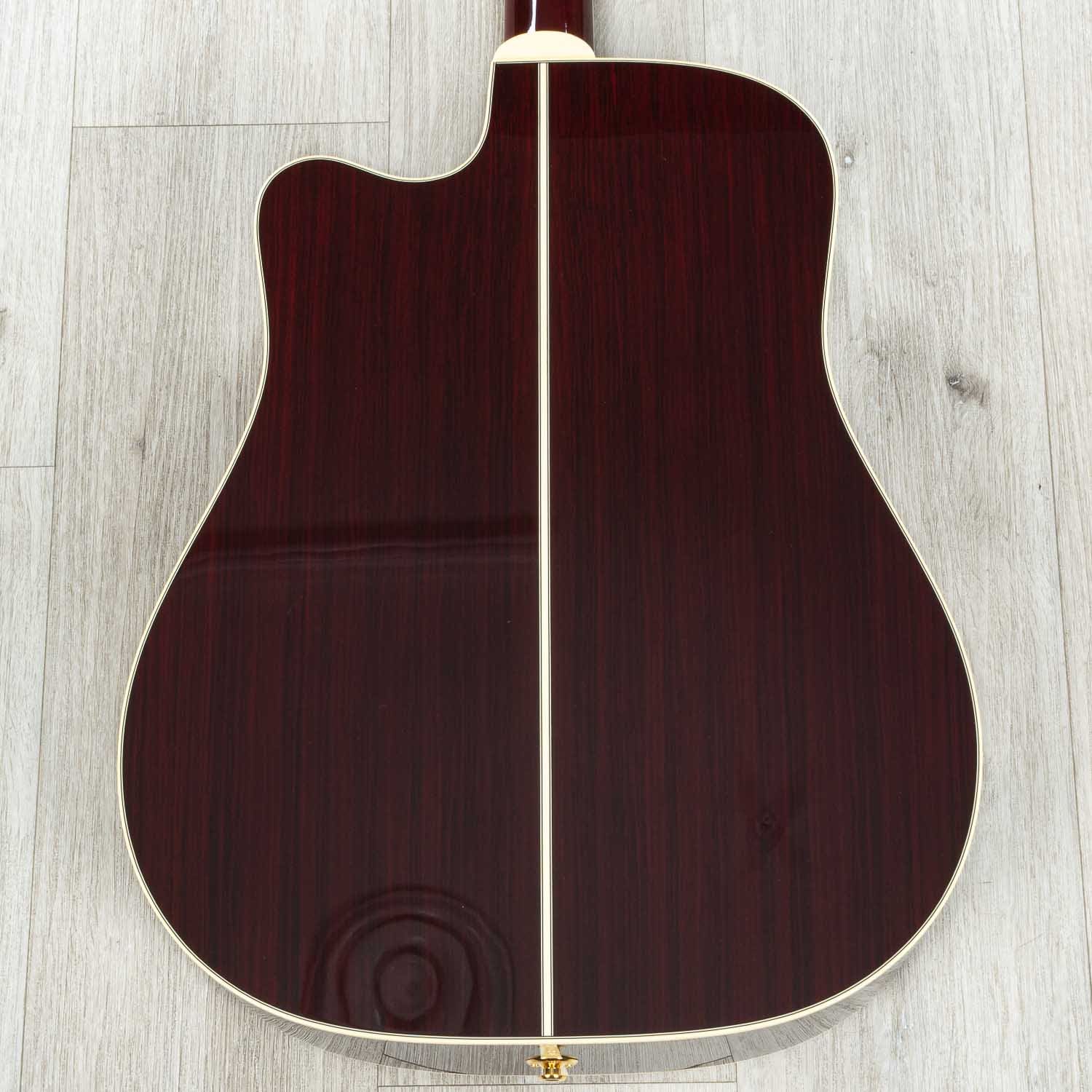 Takamine JJ325SRC John Jorgenson Dreadnought Signature Acoustic-Electric Guitar, Gloss Red
