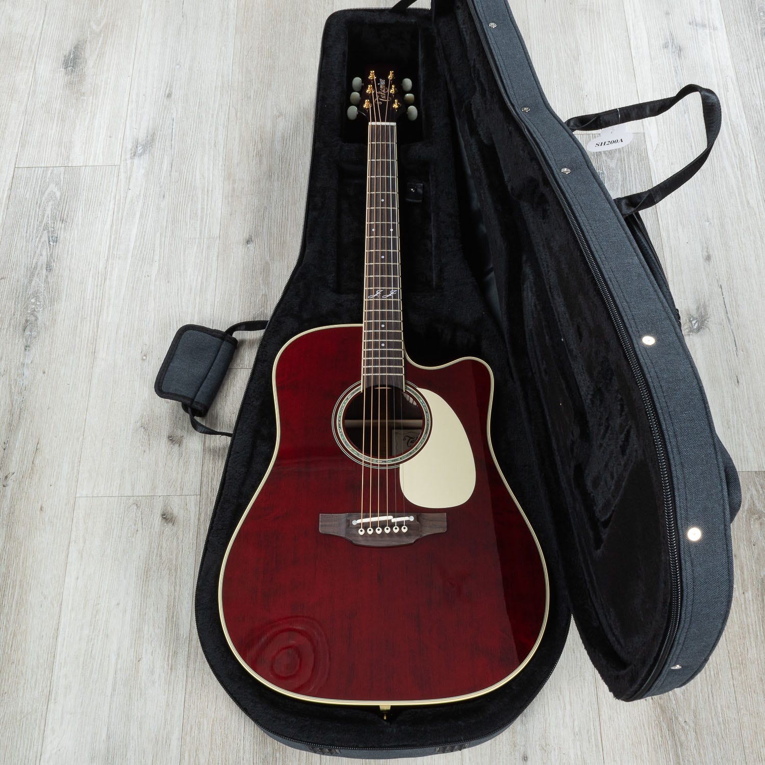 Takamine John Jorgenson Signature Series JJ325SRC Acoustic-Electric Guitar, Gloss Red Finish