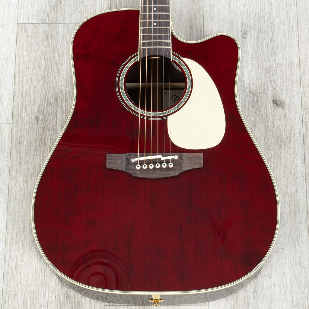 Takamine John Jorgenson Signature Series JJ325SRC Acoustic-Electric Guitar, Gloss Red Finish