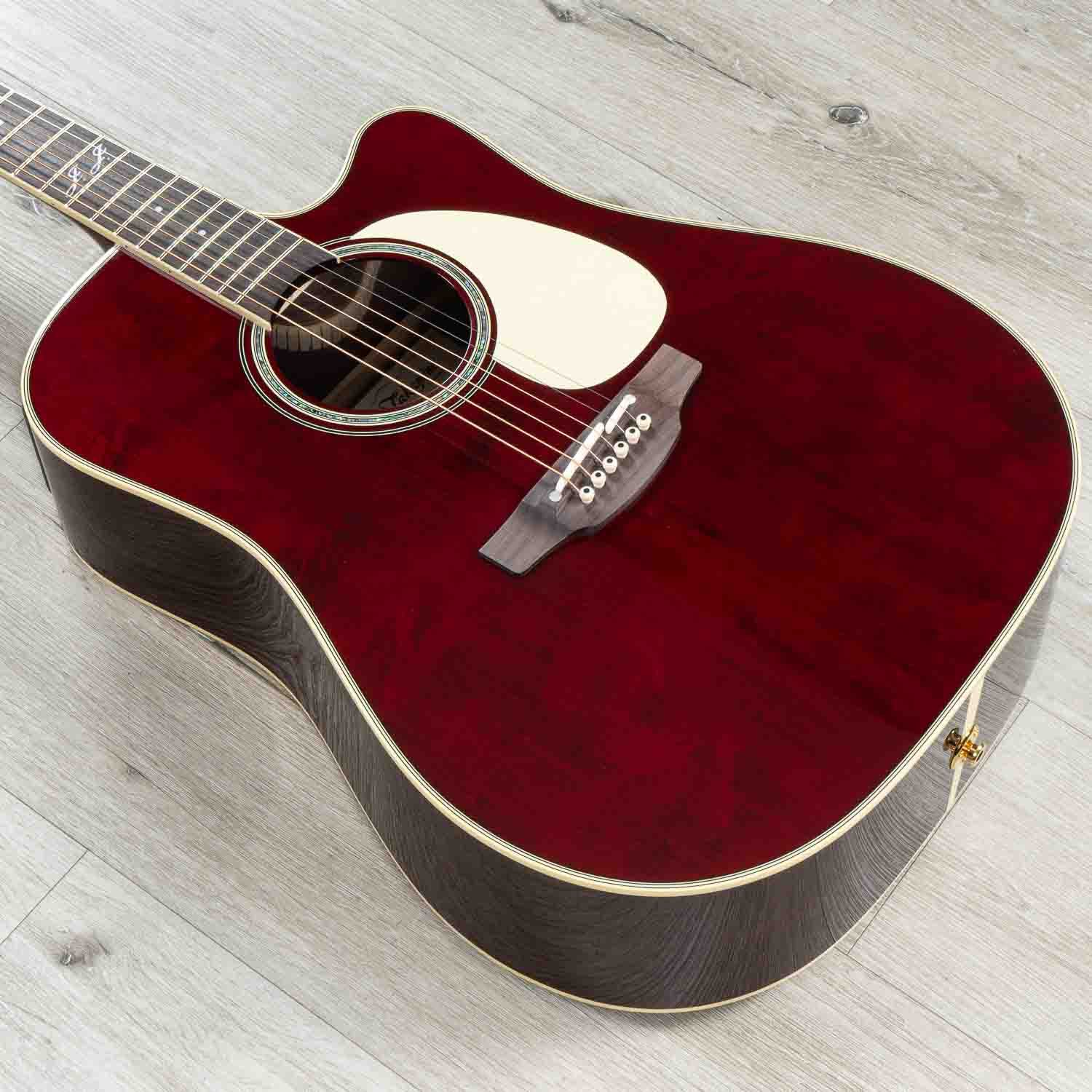 Takamine John Jorgenson Signature Series JJ325SRC Acoustic-Electric Guitar, Gloss Red Finish