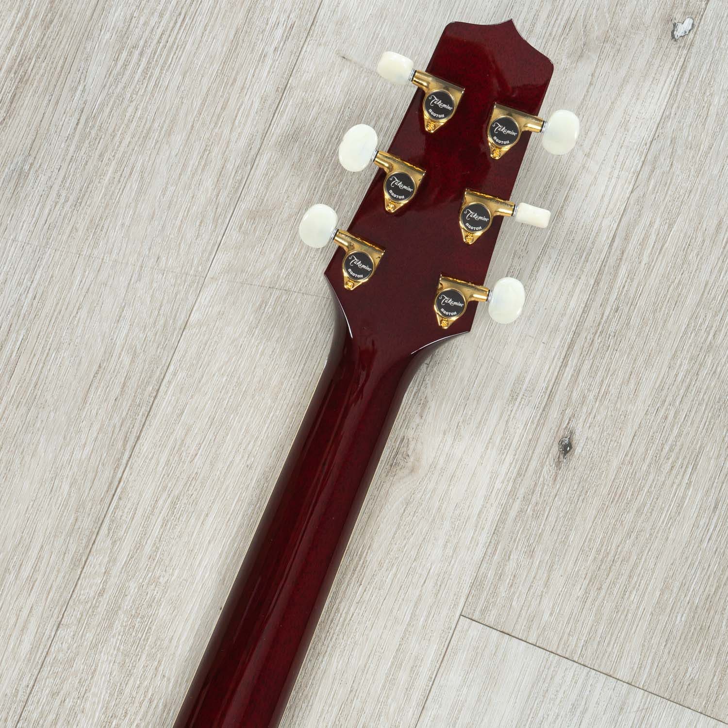 Takamine JJ325SRC Signature John Jorgenson Dreadnought Acoustic-Electric Guitar, Gloss Red