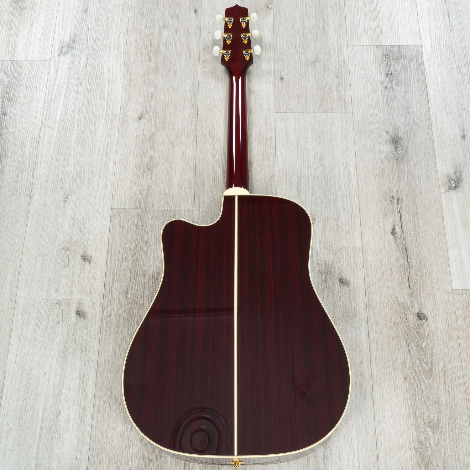 Takamine JJ325SRC Signature John Jorgenson Dreadnought Acoustic-Electric Guitar, Gloss Red