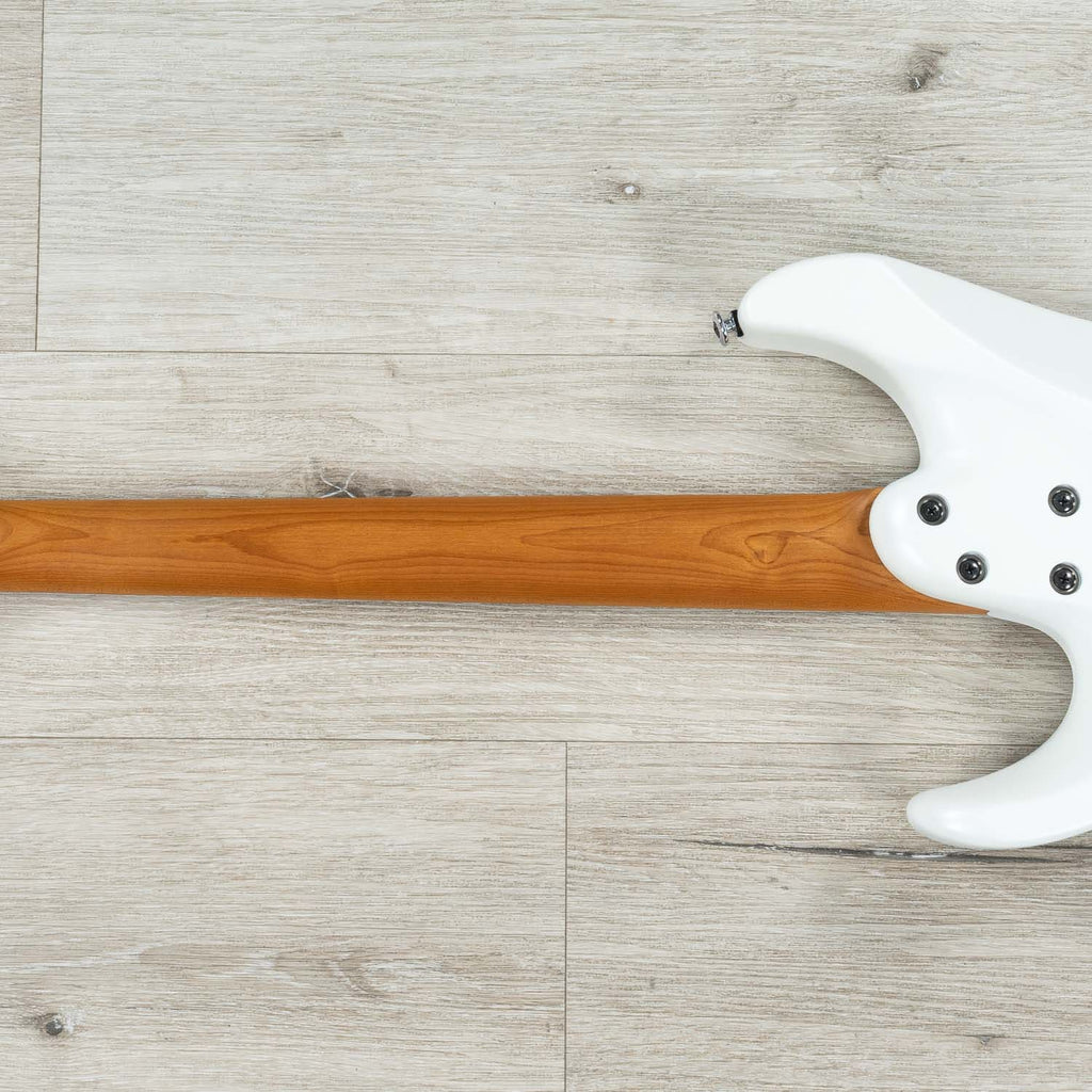 Ibanez AZ2402 Prestige Electric Guitar, S-Tech Wood Roasted Maple Fretboard, Pearl White Flat