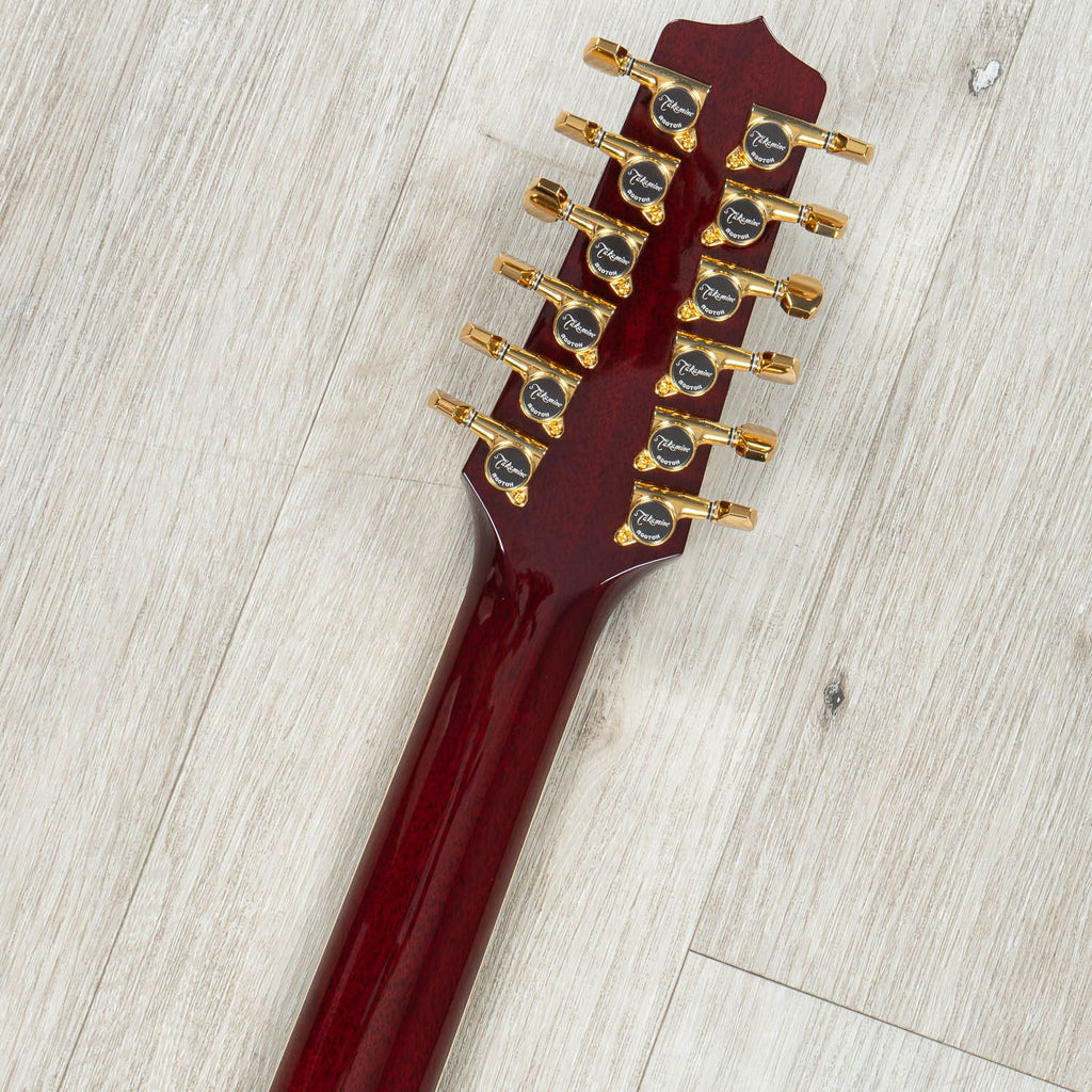 Takamine J325SRC-12 John Jorgenson Signature Dreadnought 12-String Acoustic-Electric Guitar, Gloss Red