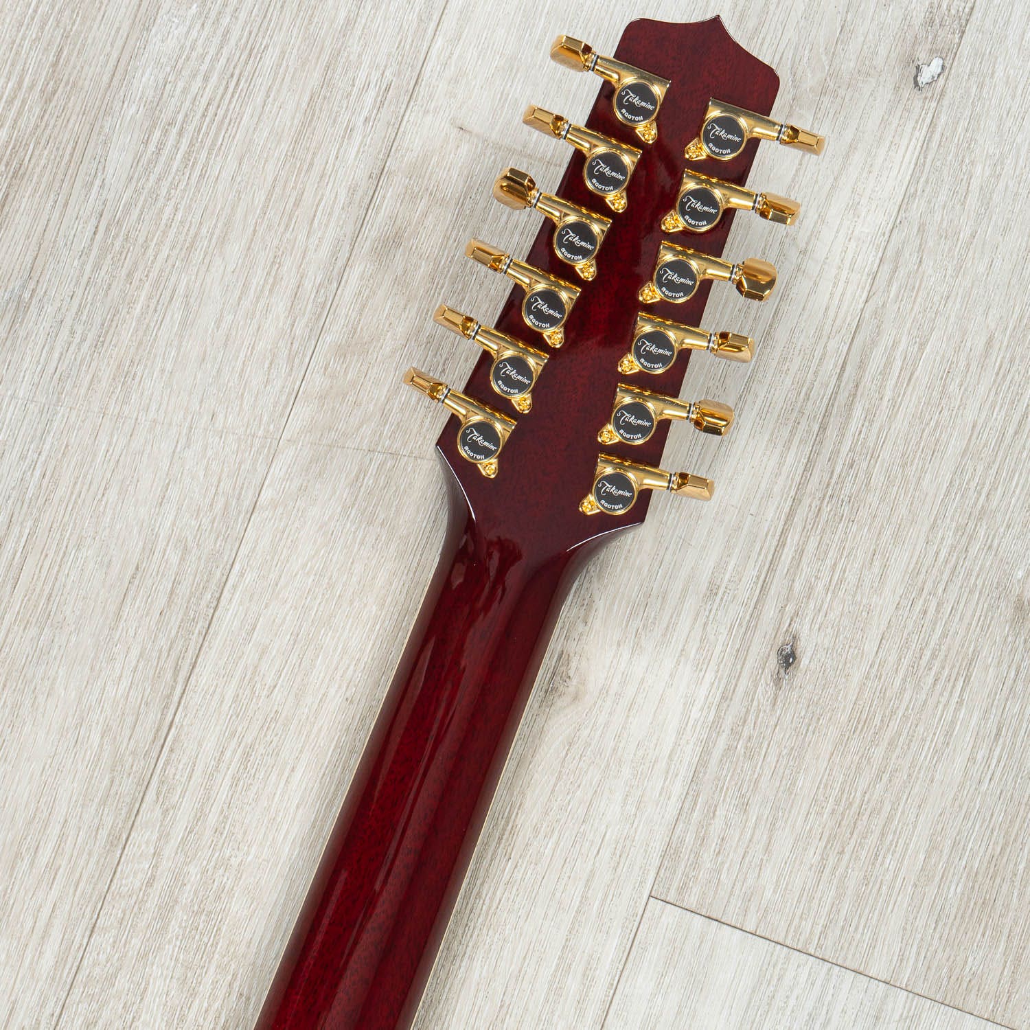 Takamine J325SRC-12 John Jorgenson Signature Dreadnought 12-String Acoustic-Electric Guitar, Gloss Red