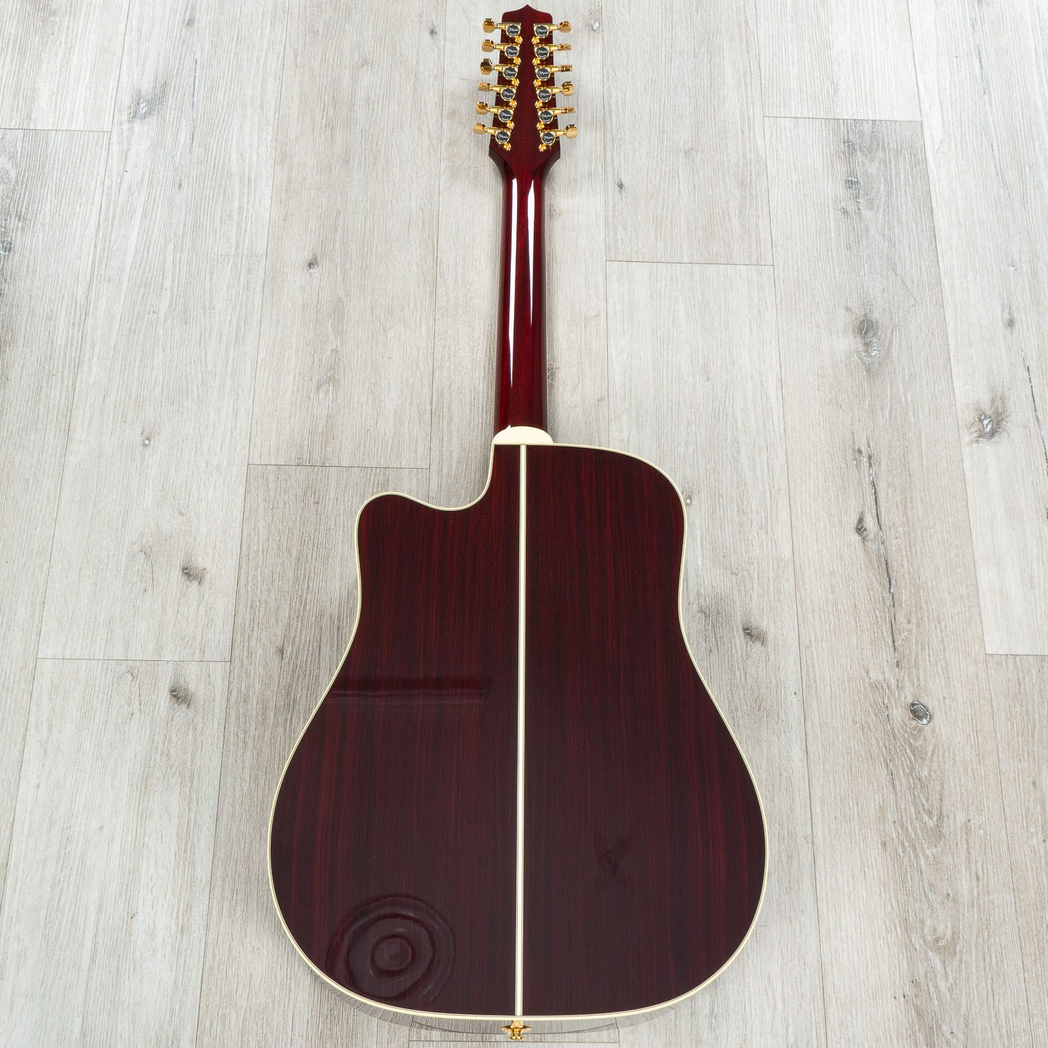 Takamine J325SRC-12 John Jorgenson Signature Dreadnought 12-String Acoustic-Electric Guitar, Gloss Red