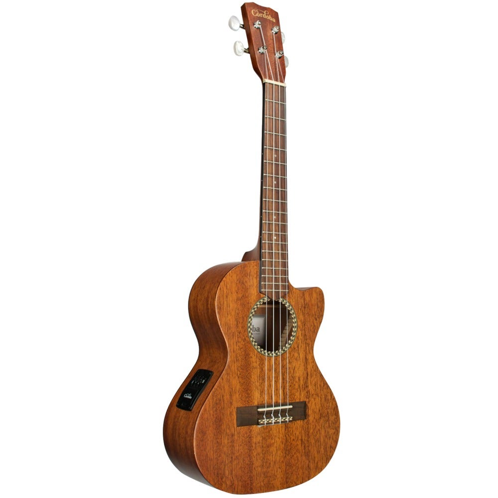 Cordoba 20TM-CE Tenor Sized Soft-Cutaway Acoustic-Electric Ukulele