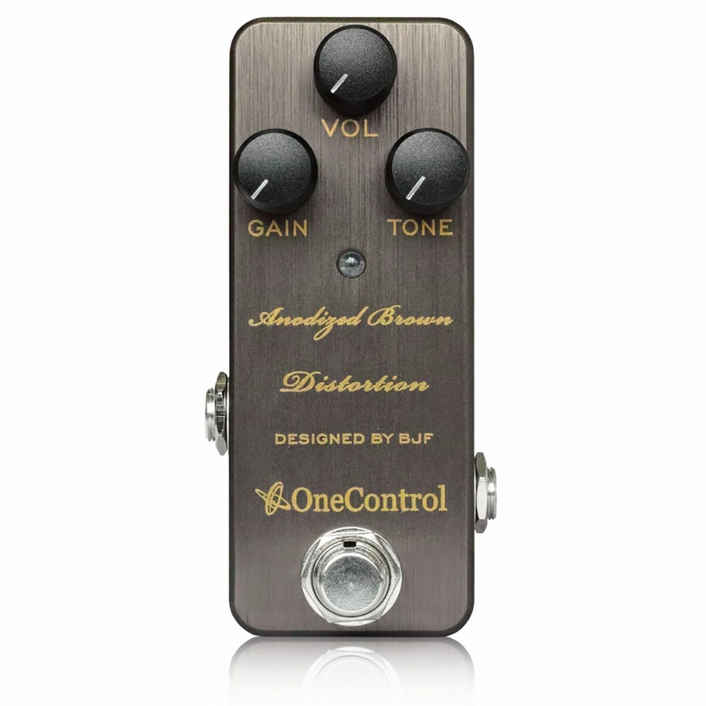One Control BJF Series Anodized Brown Distortion Guitar Effects Pedal