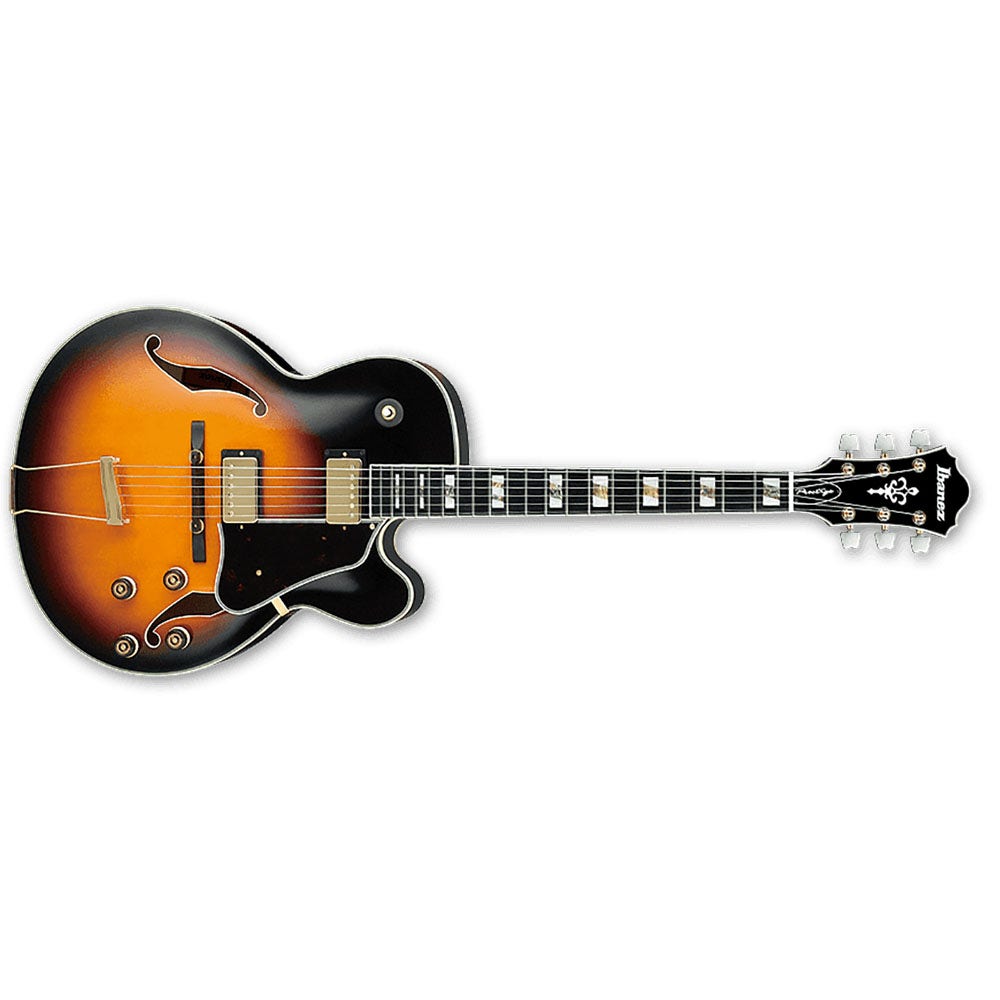 Ibanez AF200 Artstar Prestige Hollowbody Electric Guitar with Case - Brown Sunburst (B-Stock)