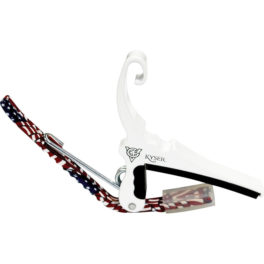 Kyser G4V Quick-Change Capo for Acoustic Guitars - American Flag