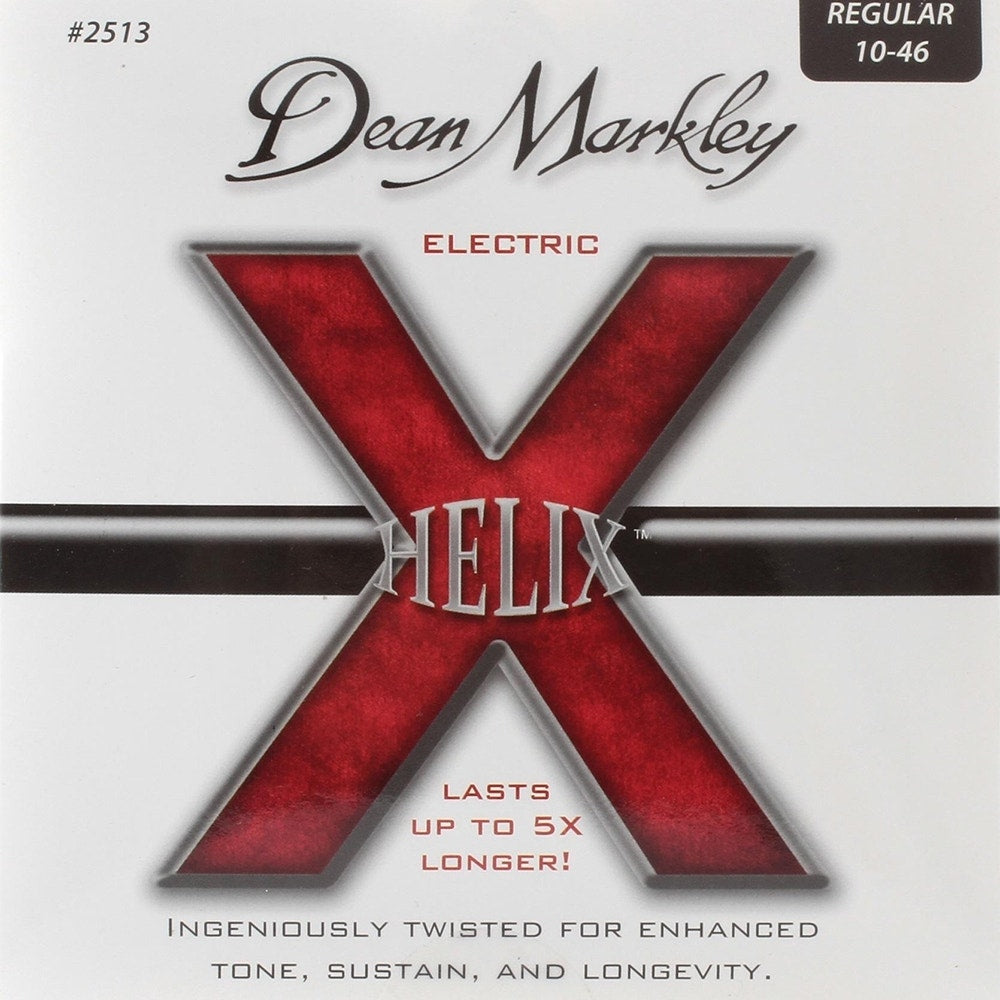 (10-Pack) Dean Markley 2513 Helix HD Electric Guitar Strings, Regular (10-46)