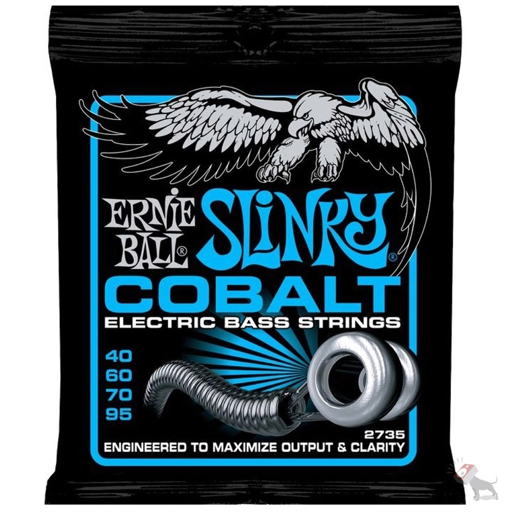 Ernie Ball 2735 Cobalt Extra Slinky Electric Bass Strings (40-95)