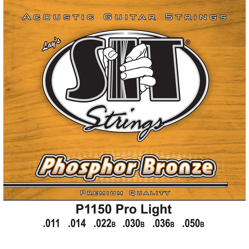 SIT Strings P1150 Pro Light Phosphor Bronze Acoustic Guitar Strings (11-50)