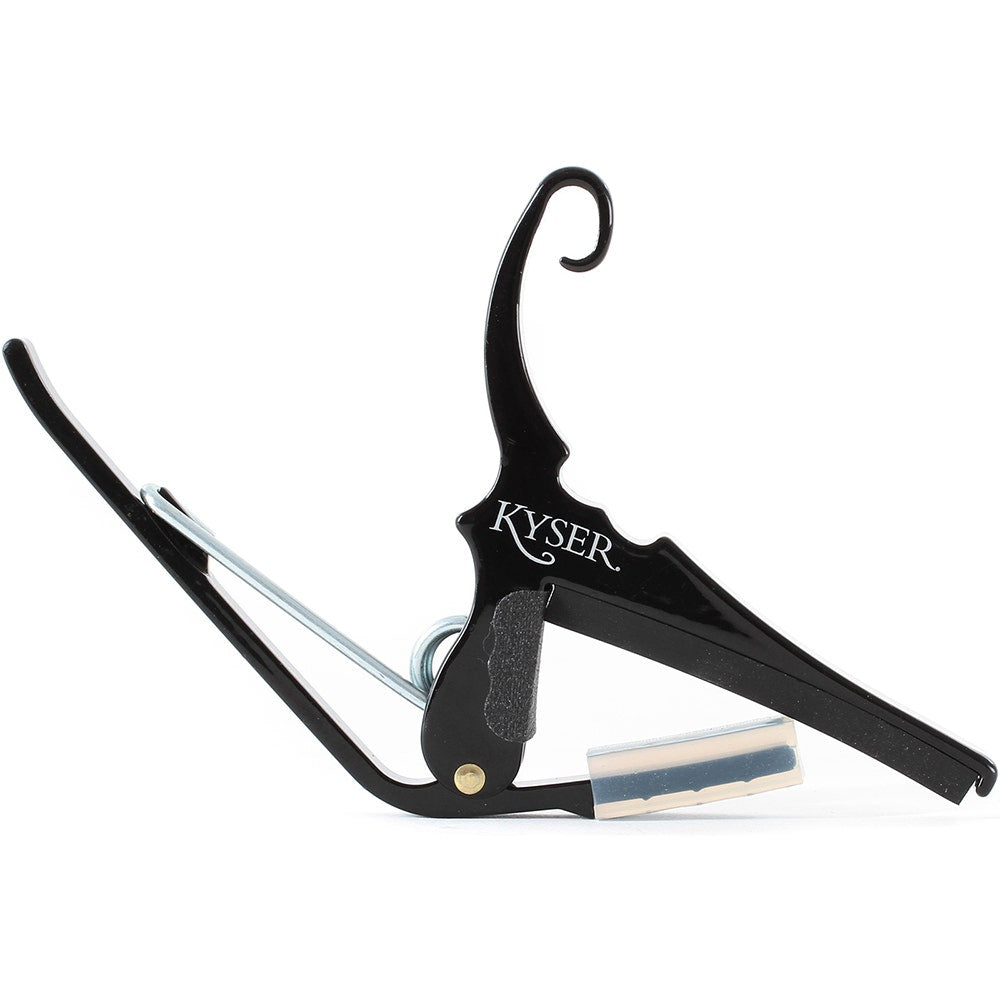 Kyser KG6B 6-String Quick-Change Capo for Acoustic Guitars - Black