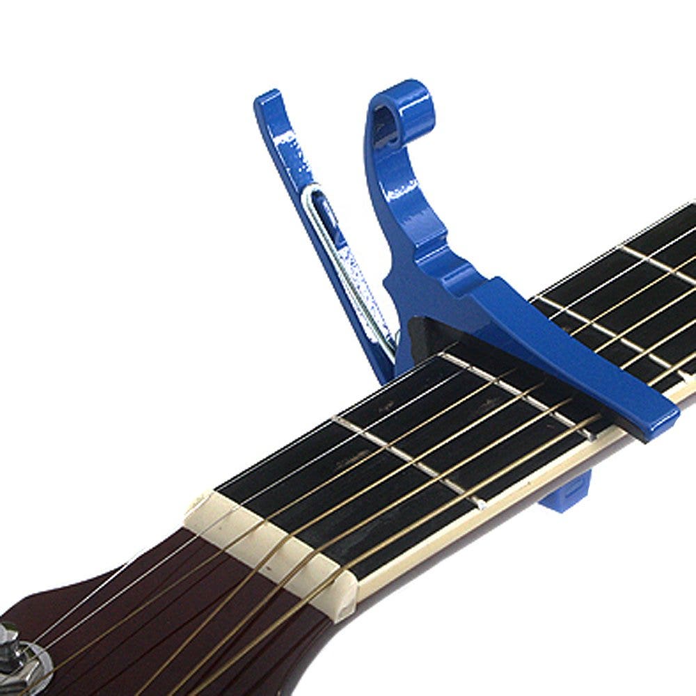 Kyser KG6U 6-String Quick-Change Capo for Acoustic Guitars - Blue