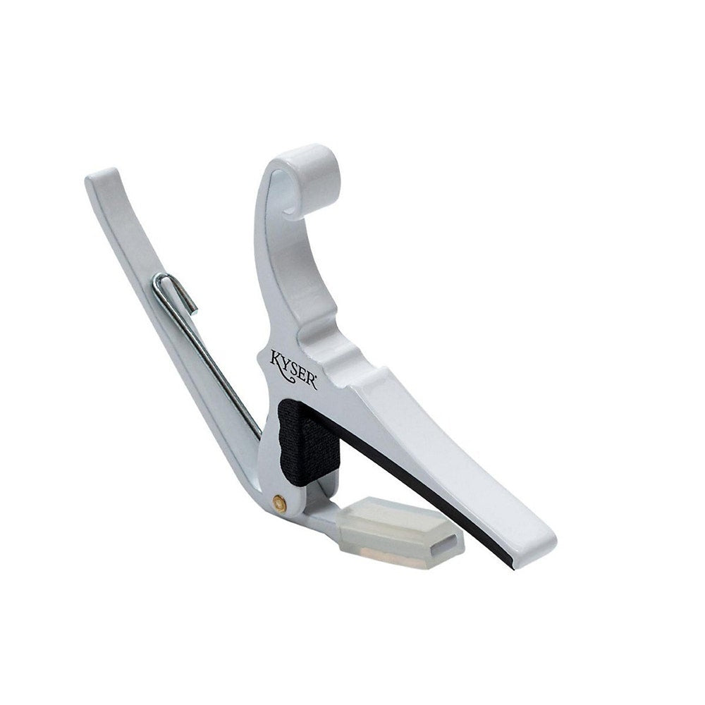 Kyser KG6W 6-String Quick-Change Capo for Acoustic Guitars - White